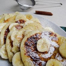 Pancakes cu banane si malai