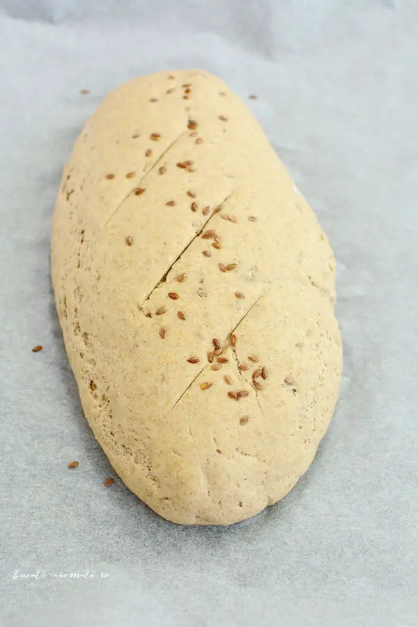 Pâine de secară cu seminţe de in