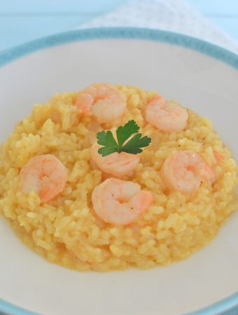 Pilaf de creveti cu sofran