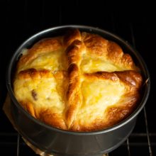 pasca dupa 45 de minute la cuptor