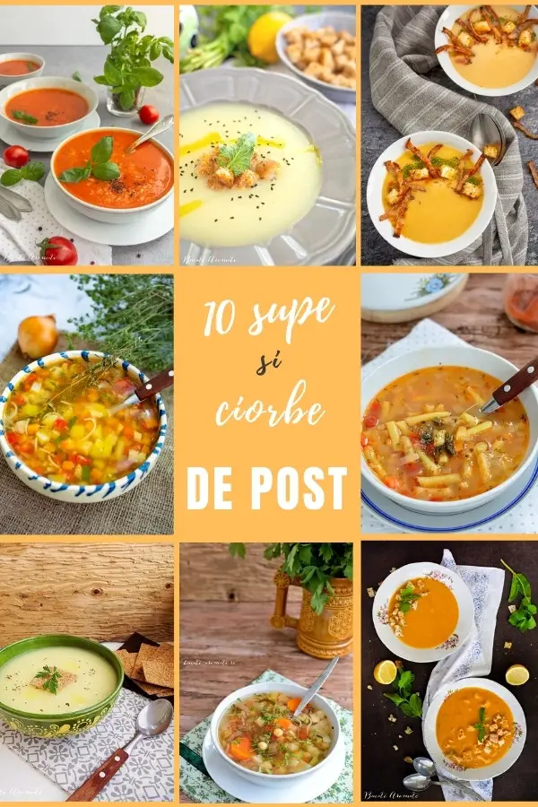 10 retete de supe si ciorbe de post