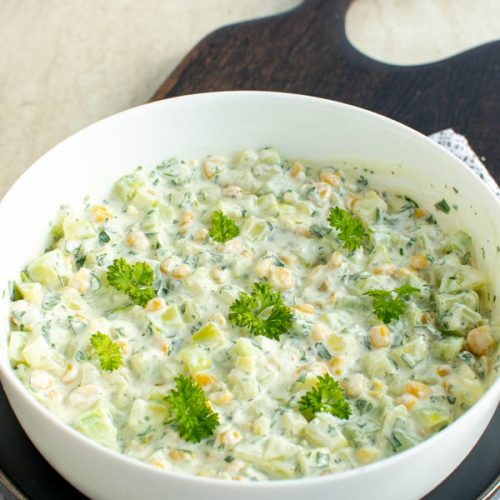 Salata de dovlecei cu iaurt_reteta