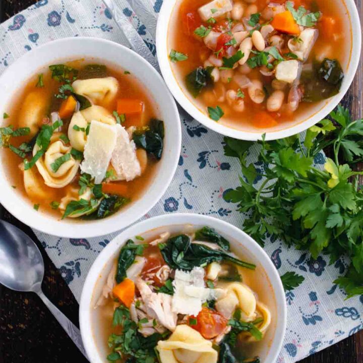 reteta supa de tortellini cu pui si spanac