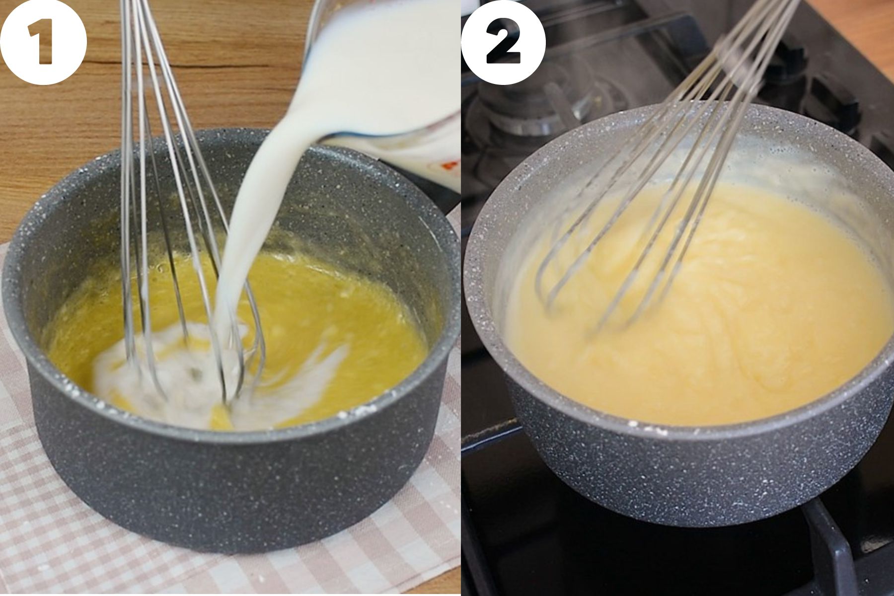 preparare crema de vanilie pentru prajitura cu mere