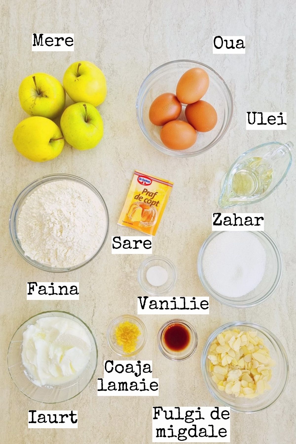 ingrediente prajitura cu mere