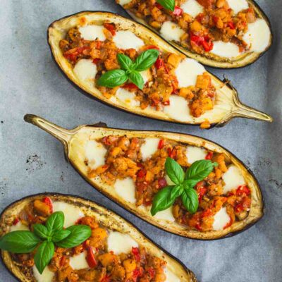 vinete umplute cu legume si mozzarella