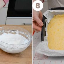 reteta prajitura cu crema de mac si aluat fraged - aluat in tava