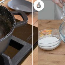 reteta prajitura cu crema de mac si aluat fraged - pregatire crema de mac
