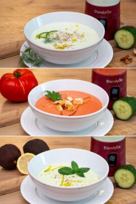 3 supe reci de vara- tarator, gazpacho, avocado