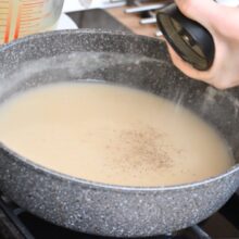 asezonare sos de făină cu supă de pui pentru ciulama