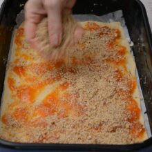 umplutura pentru Greta Garbo - gem de caise si miez de nuca