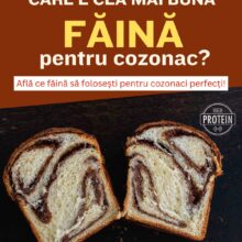 cea mai buna faina pentru cozonac pufos - coperta cu doua felii de cozonac cu nuca super pufos